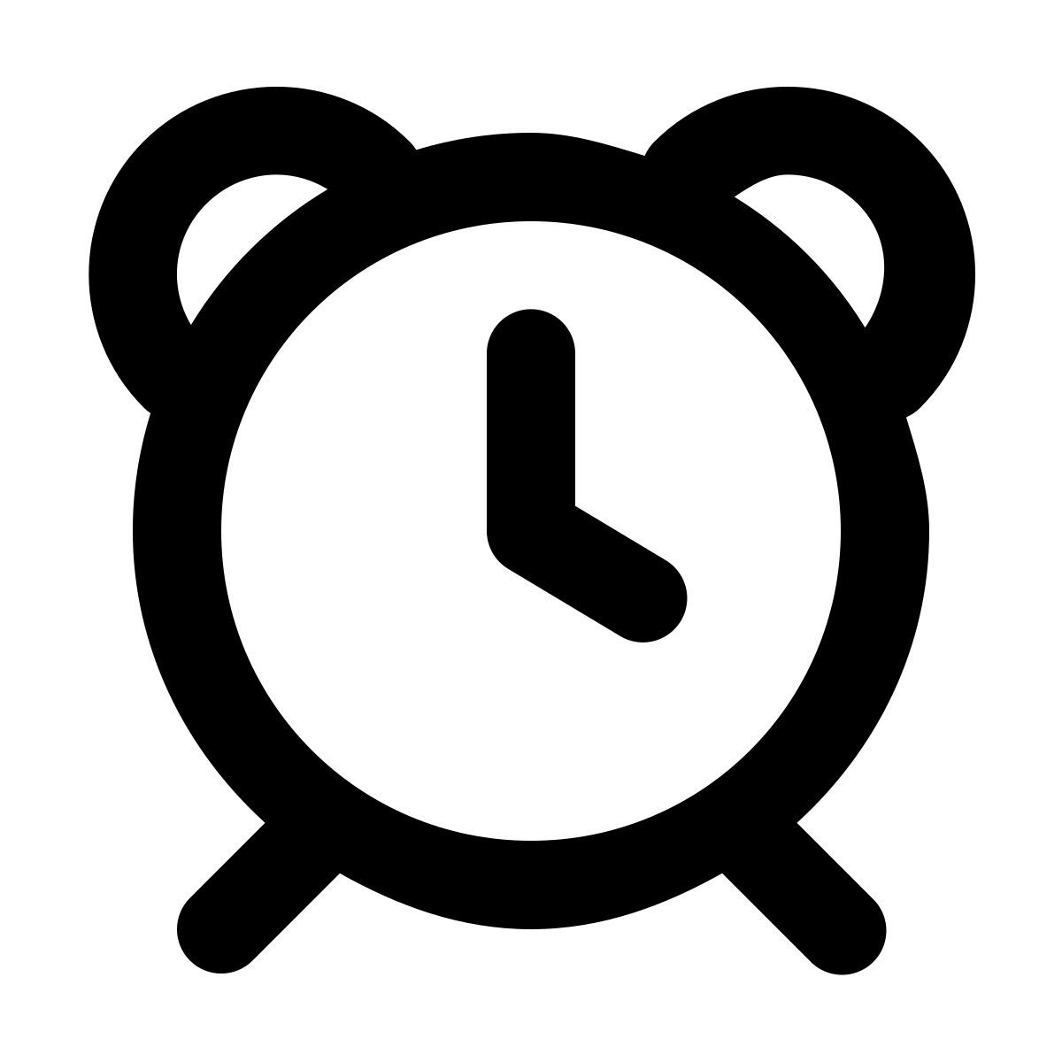 forma regular style 알람 시계 icon