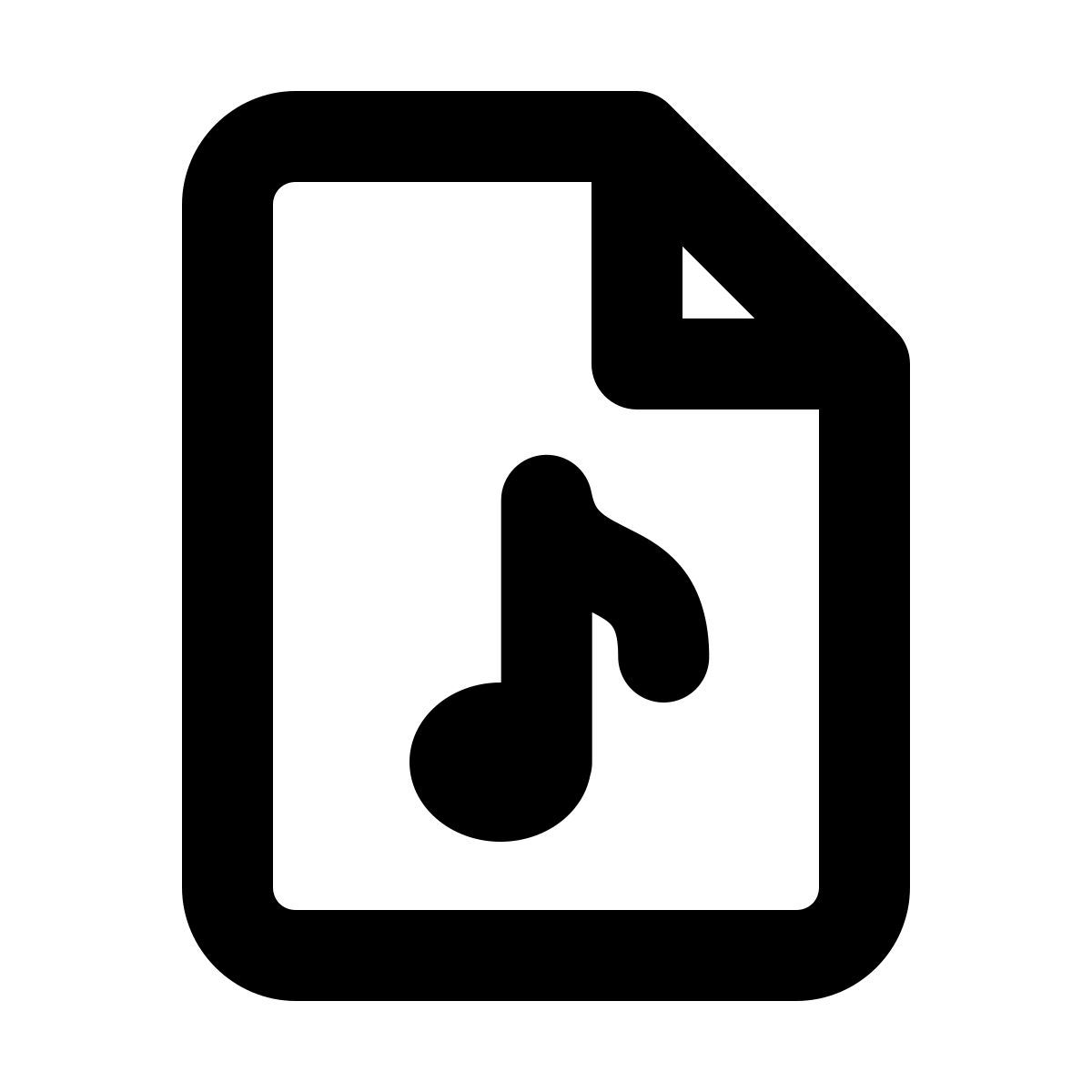 forma regular style audio file icon