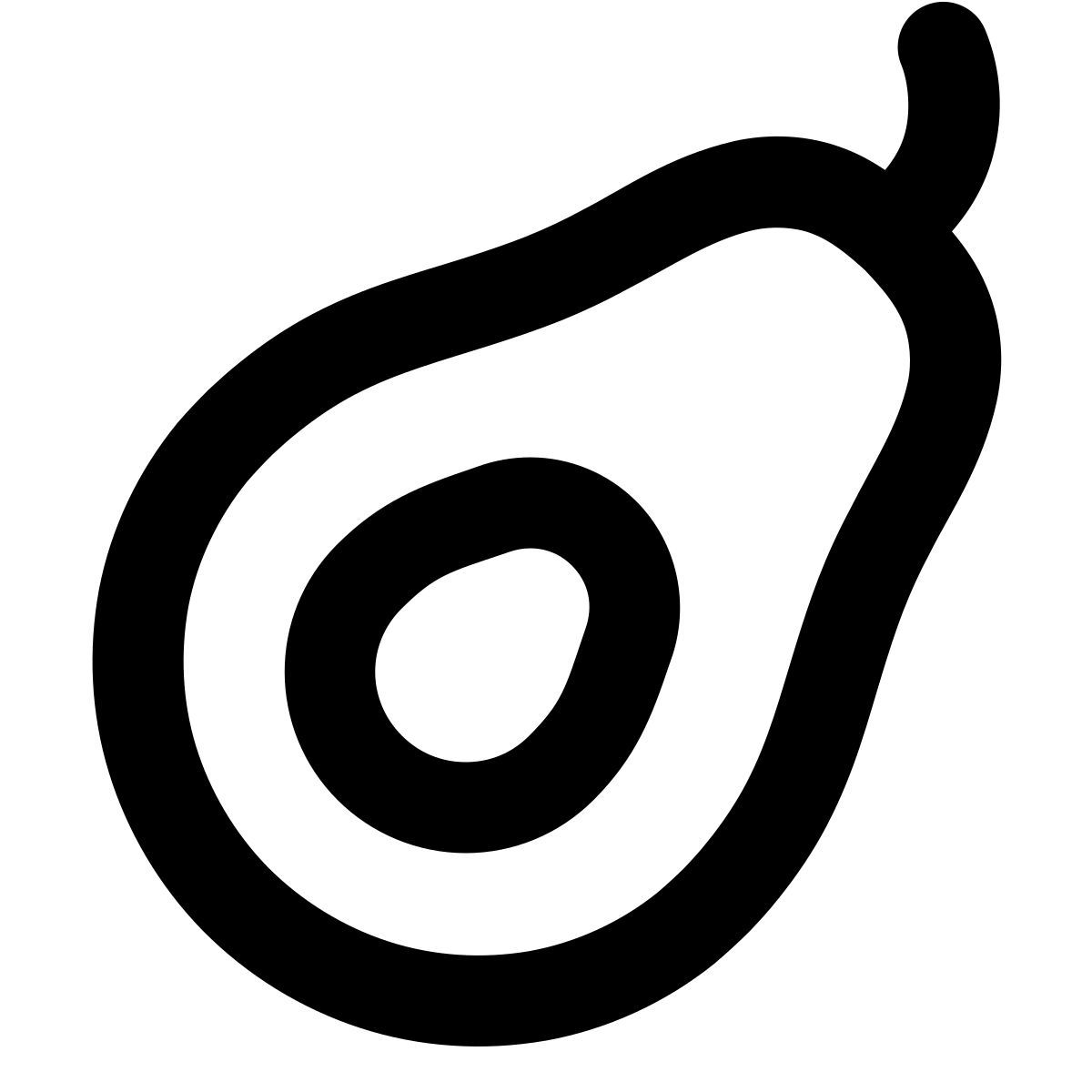 forma regular style avocado icon
