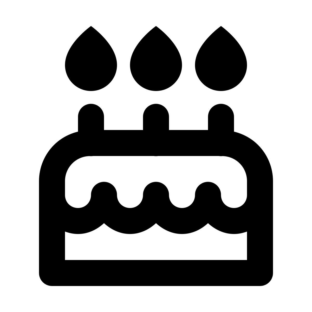 forma regular style cumpleaños icon