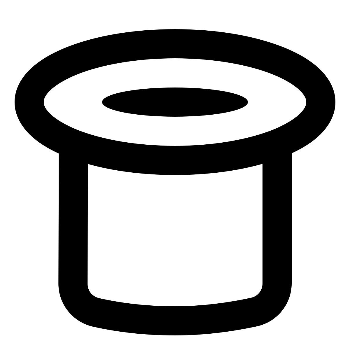 forma regular style 黑帽 icon