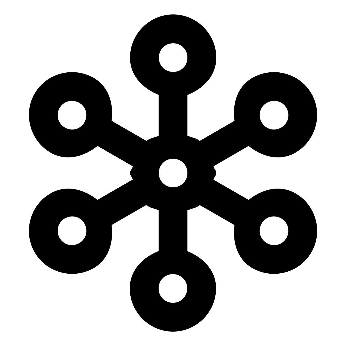 forma regular style rete centralizzata icon