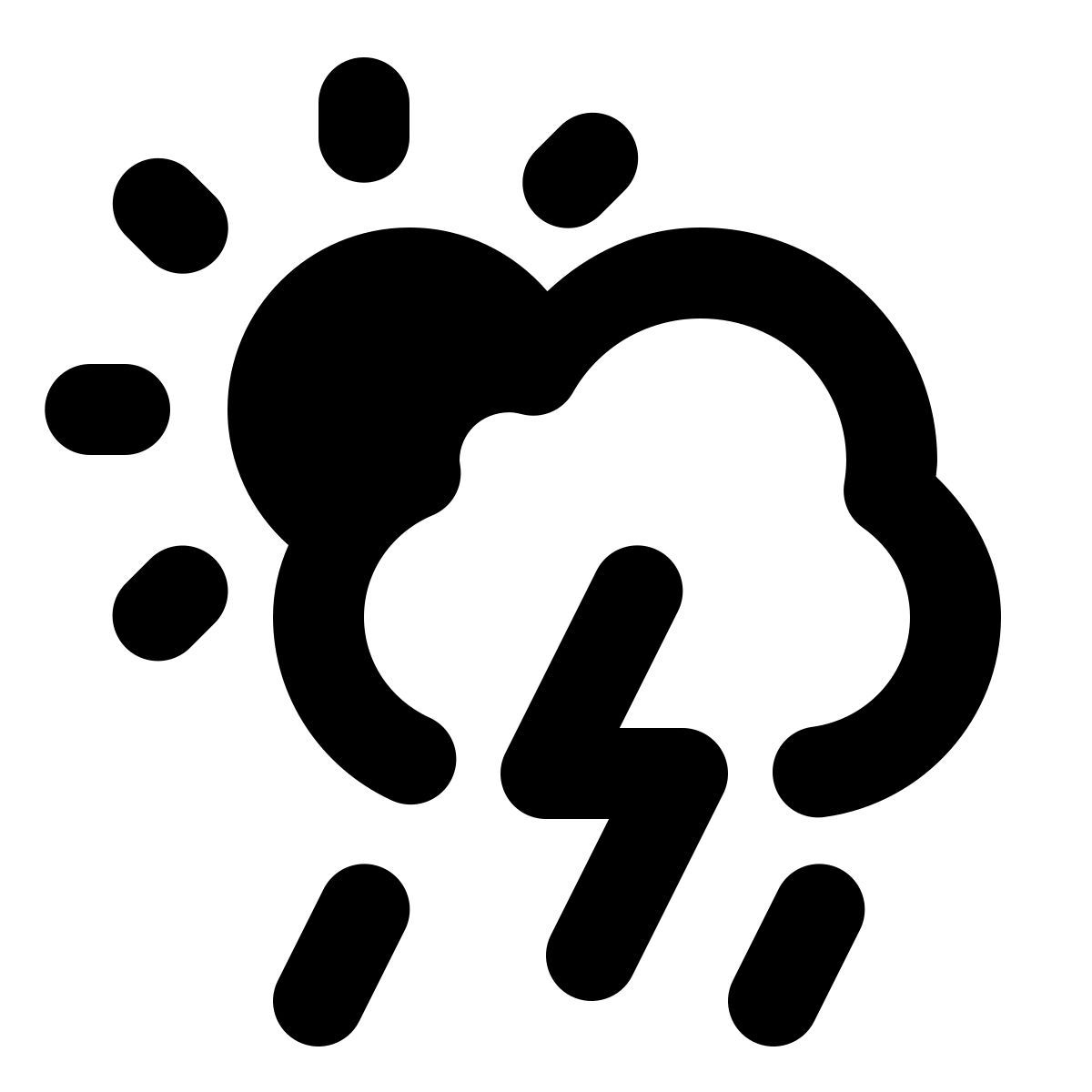 forma regular style possibilità di pioggia icon