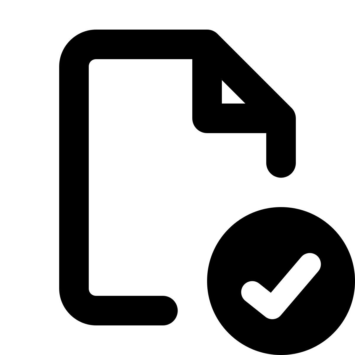 forma regular style check file icon