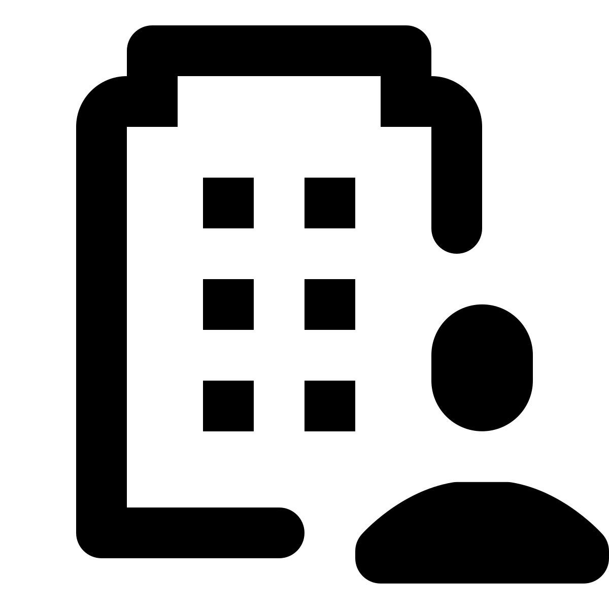 forma regular style business building icon