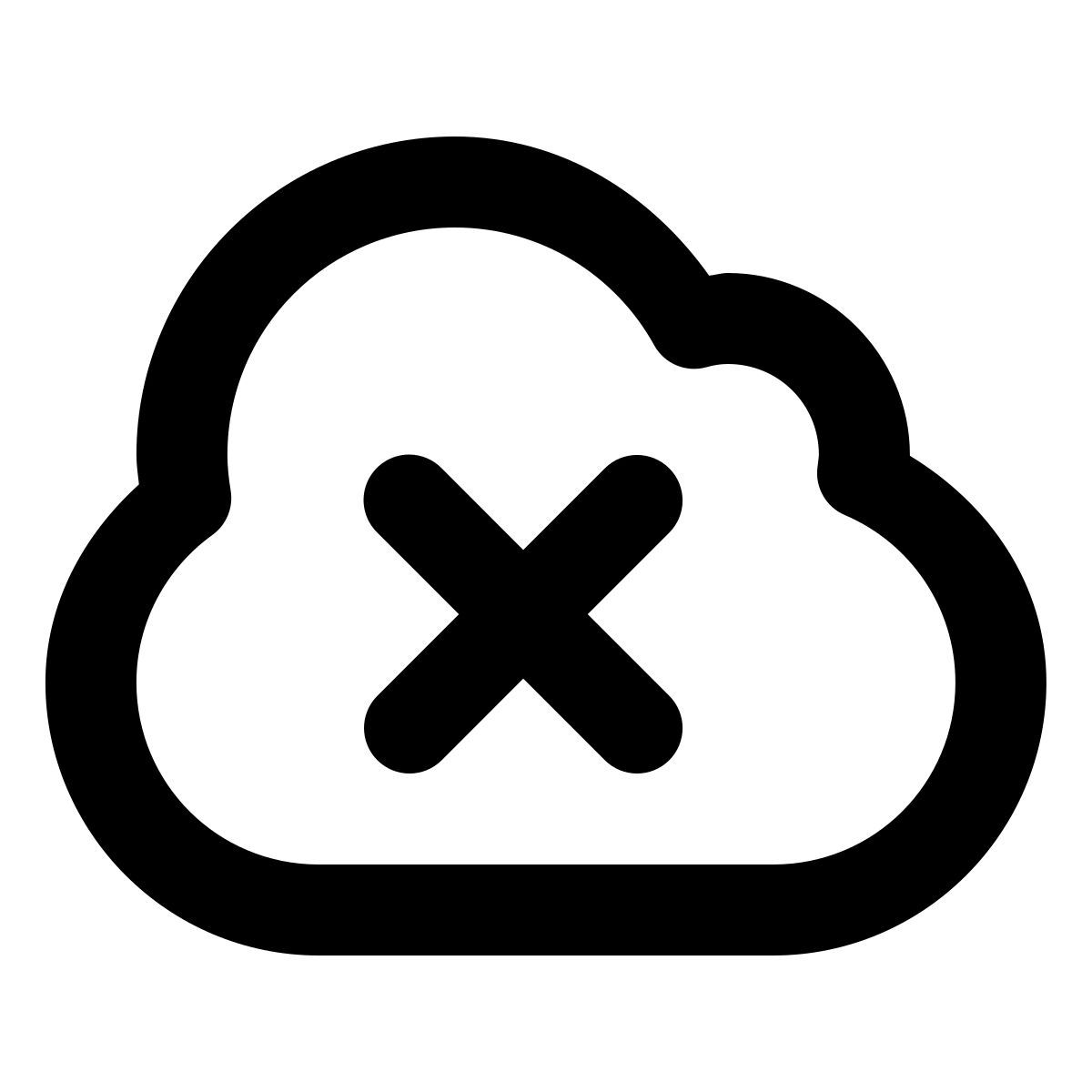 forma regular style cloud cross icon