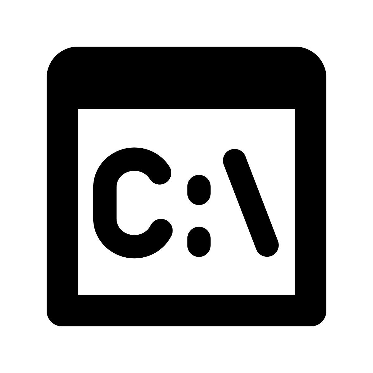 forma regular style befehlszeile icon