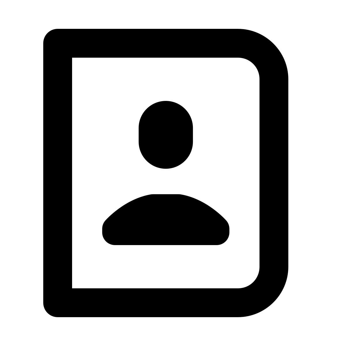 forma regular style contactos icon