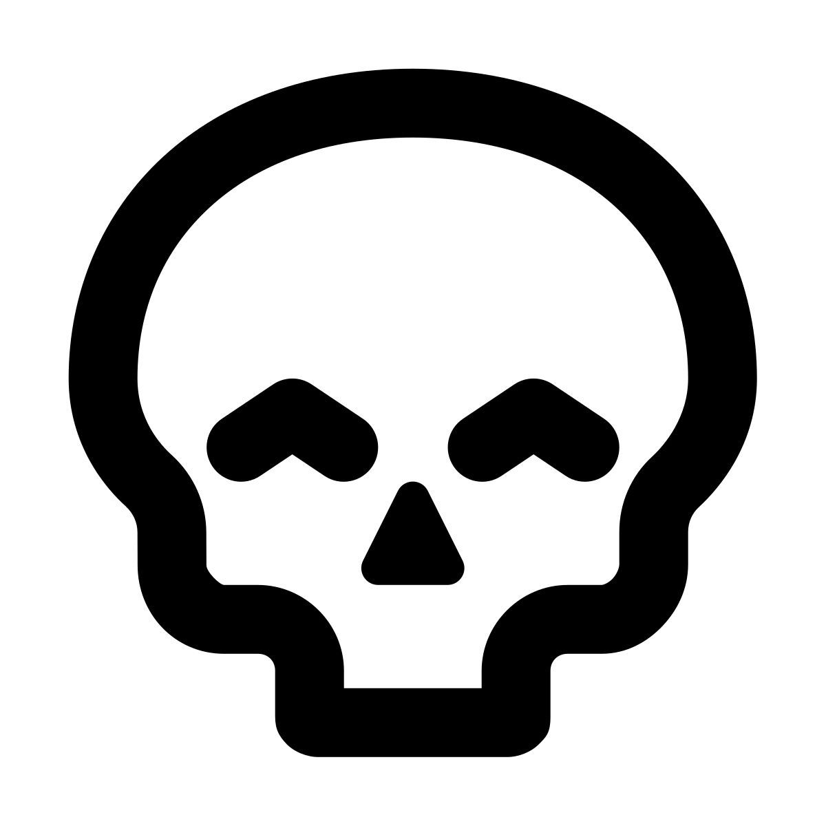 forma regular style cute skull icon
