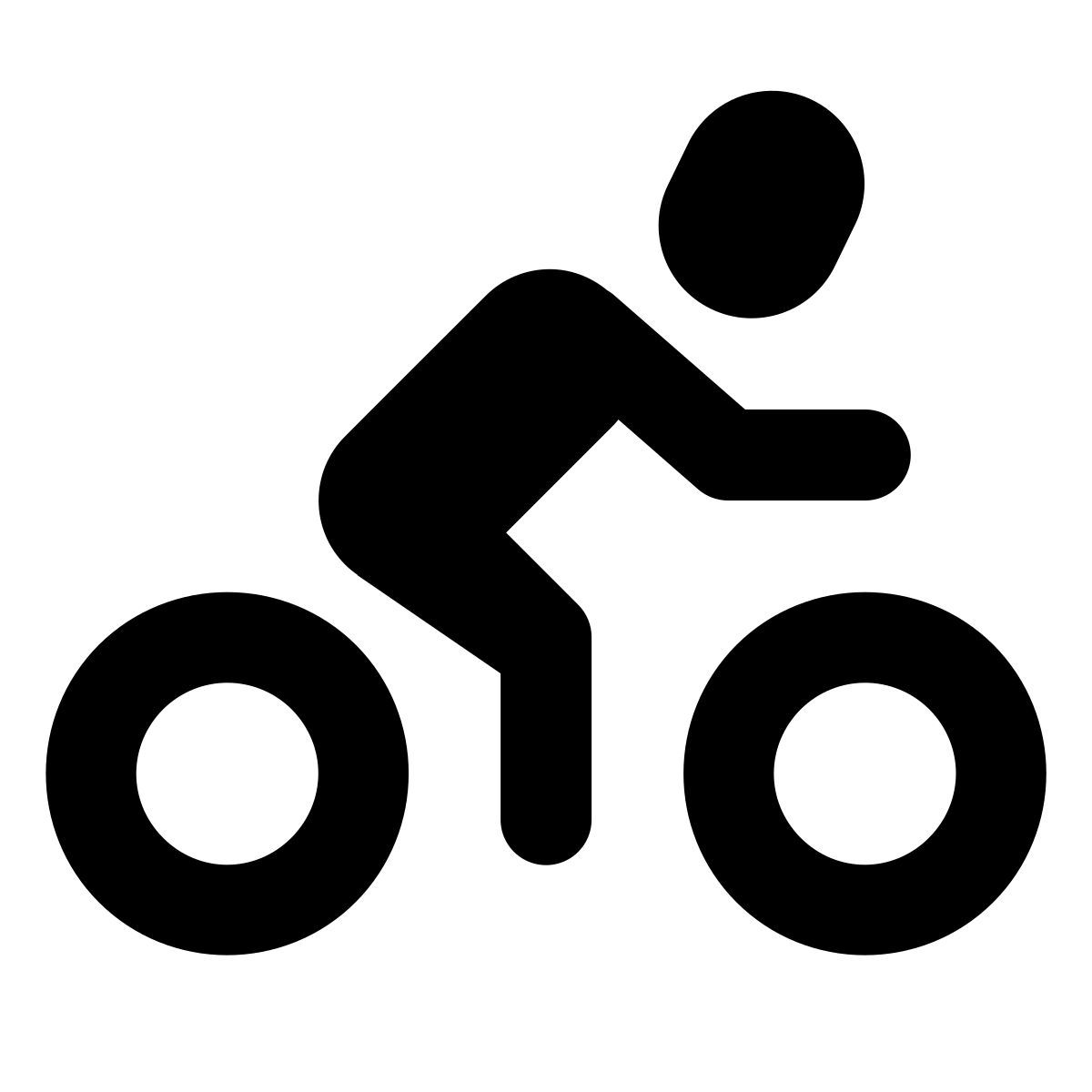 forma regular style radfahren auf straße icon