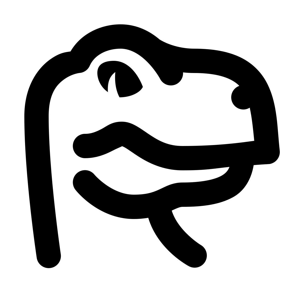 forma regular style dinosaurio icon