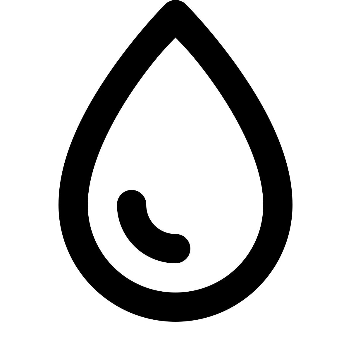 forma regular style goccia di sangue icon