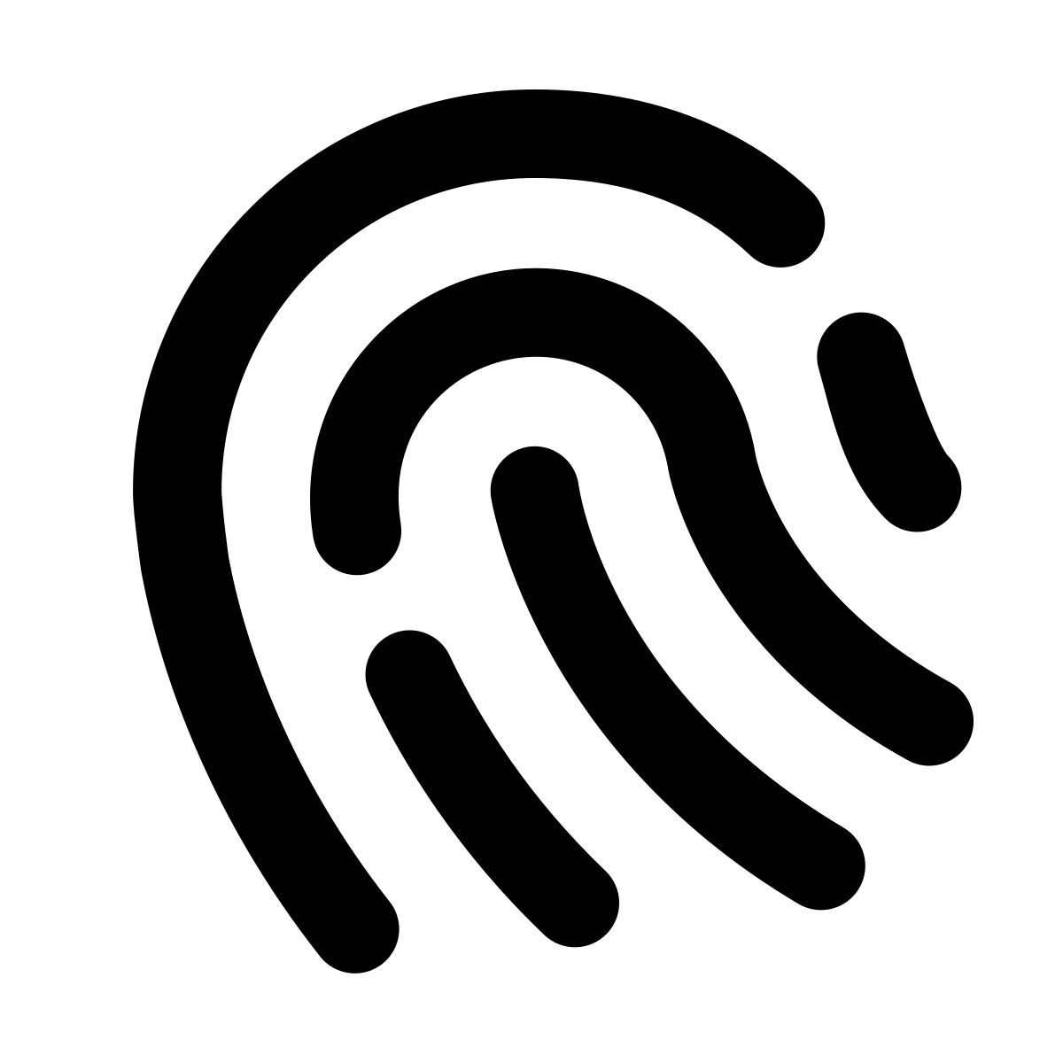 forma regular style fingerabdruck icon