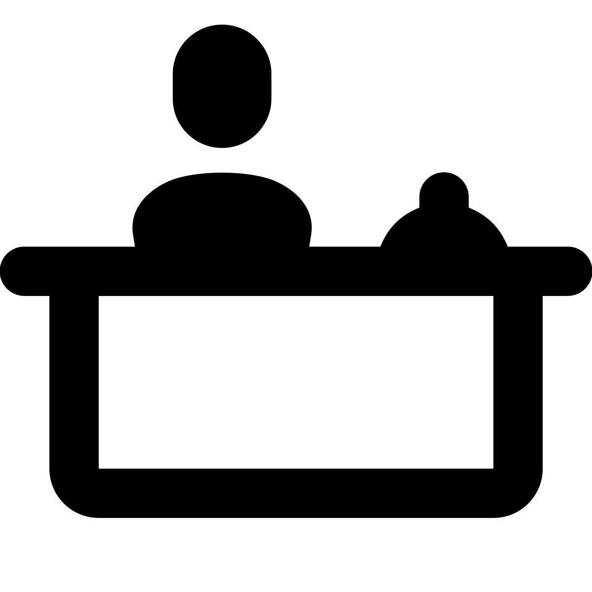 forma regular style front desk icon