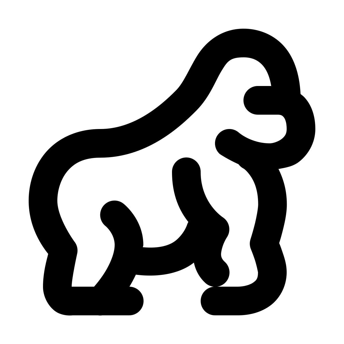 forma regular style gorila icon