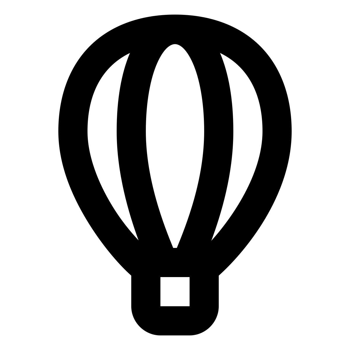 forma regular style mongolfiera icon