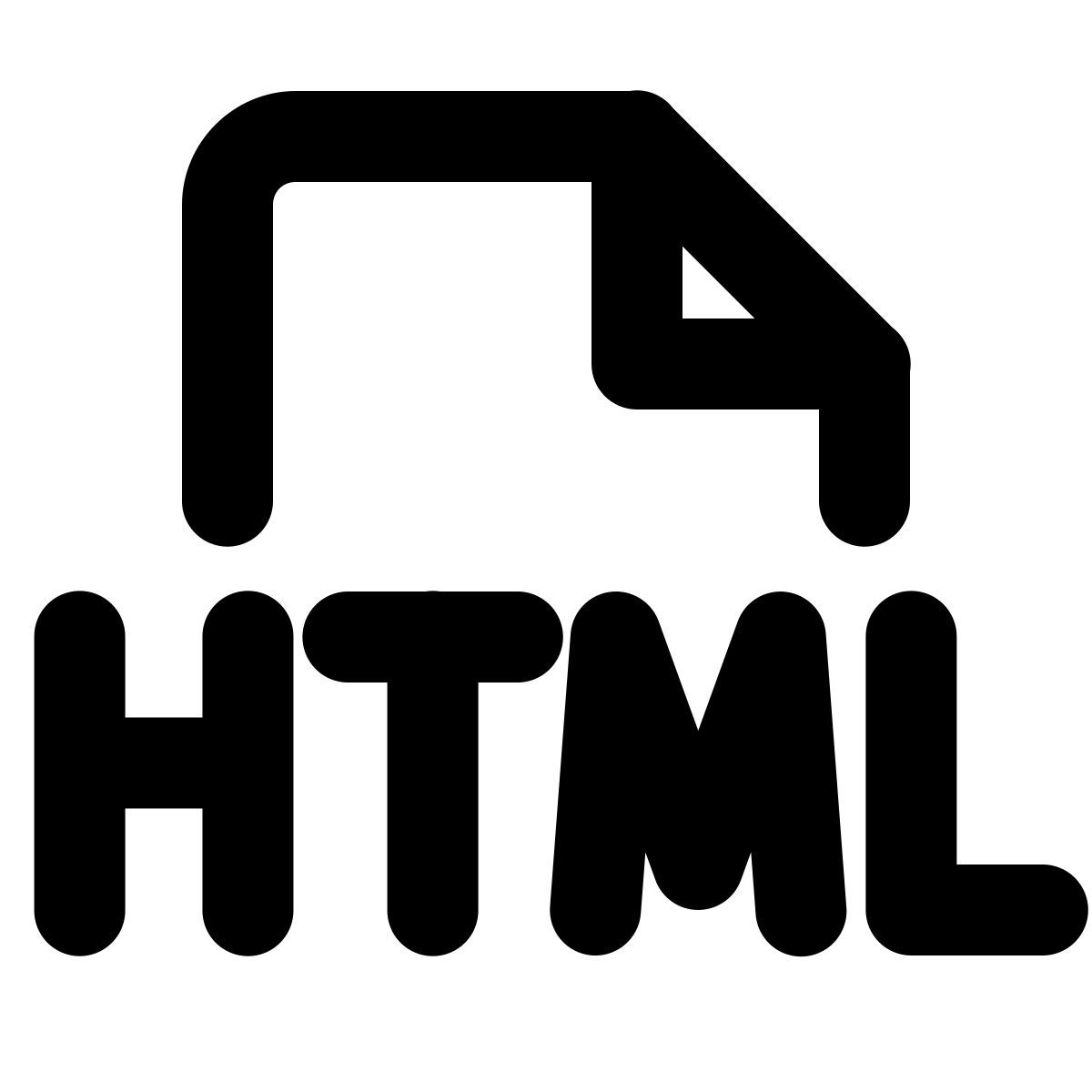 forma regular style html filetype icon