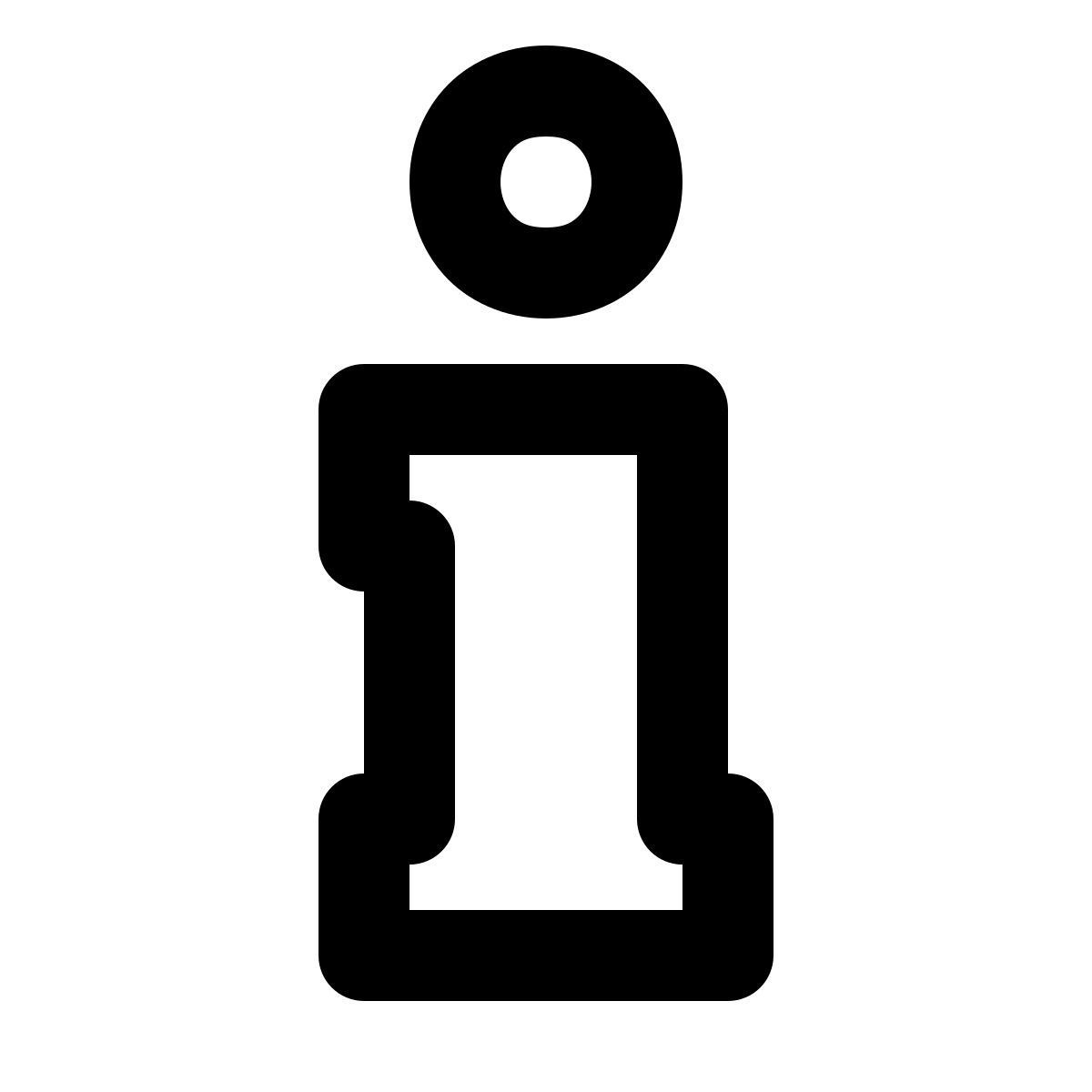 forma regular style informazioni icon