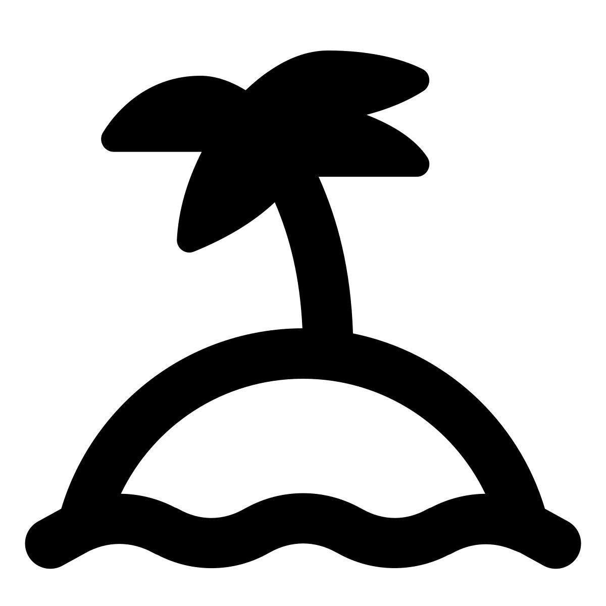 forma regular style island on water icon