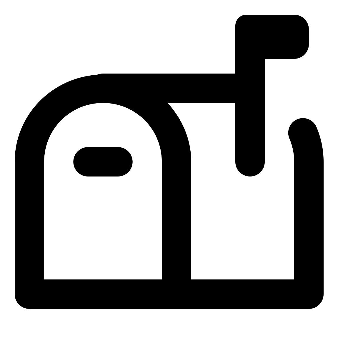 forma regular style postfach fahne oben icon