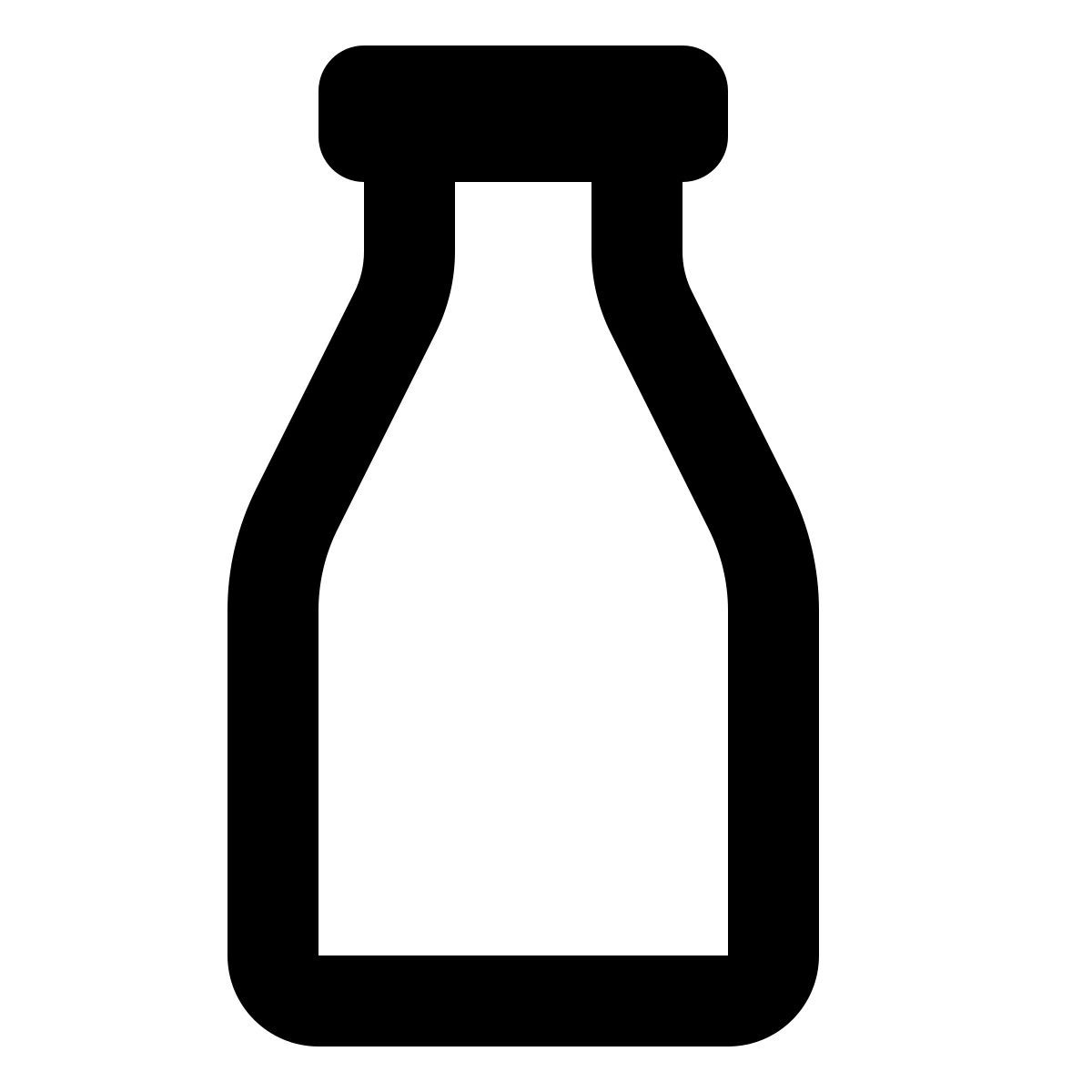 forma regular style bouteille de lait icon