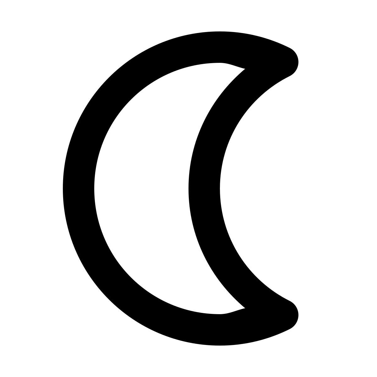 forma regular style dark mode icon