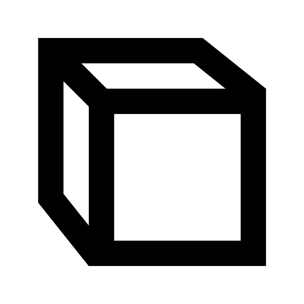 forma regular style 3d 큐브 icon