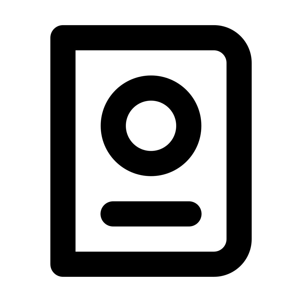 forma regular style pasaporte icon