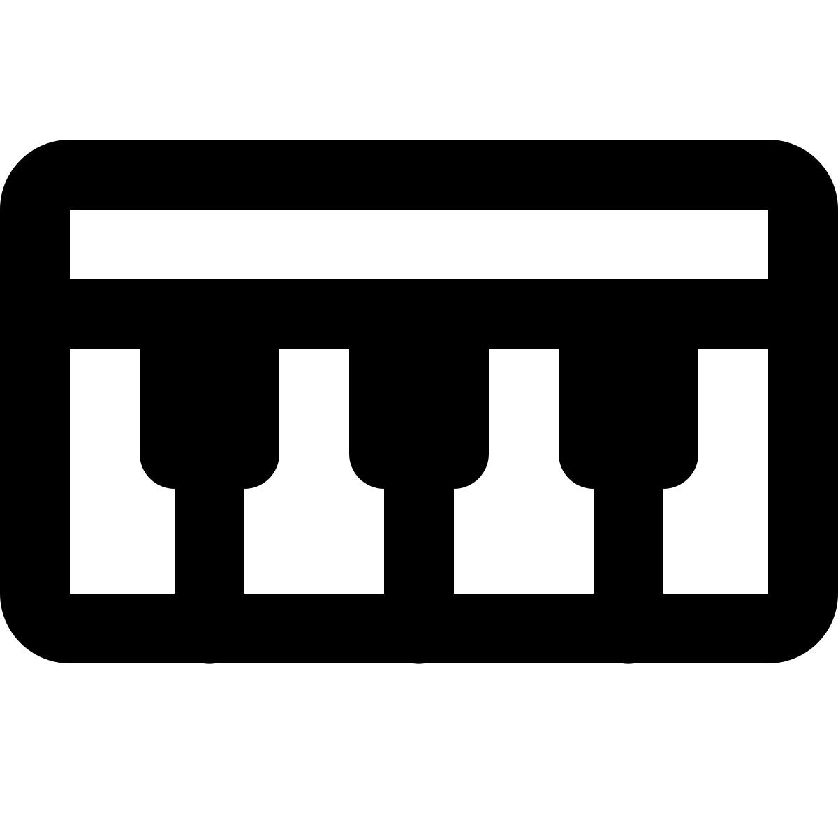 forma regular style piano icon