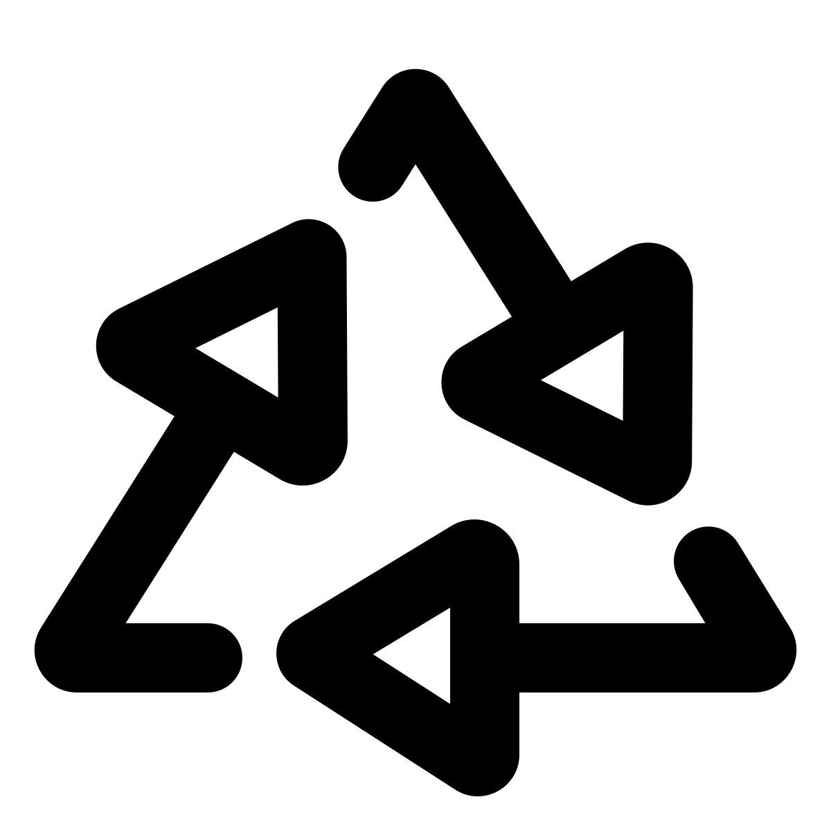 forma regular style recycling icon