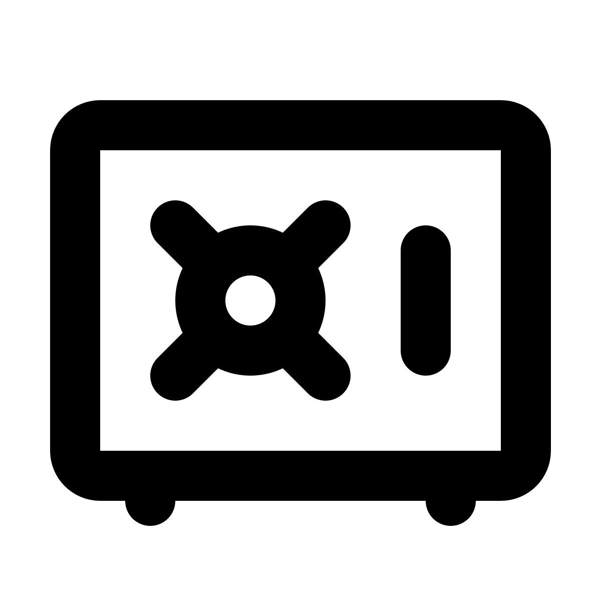 forma regular style caja fuerte icon