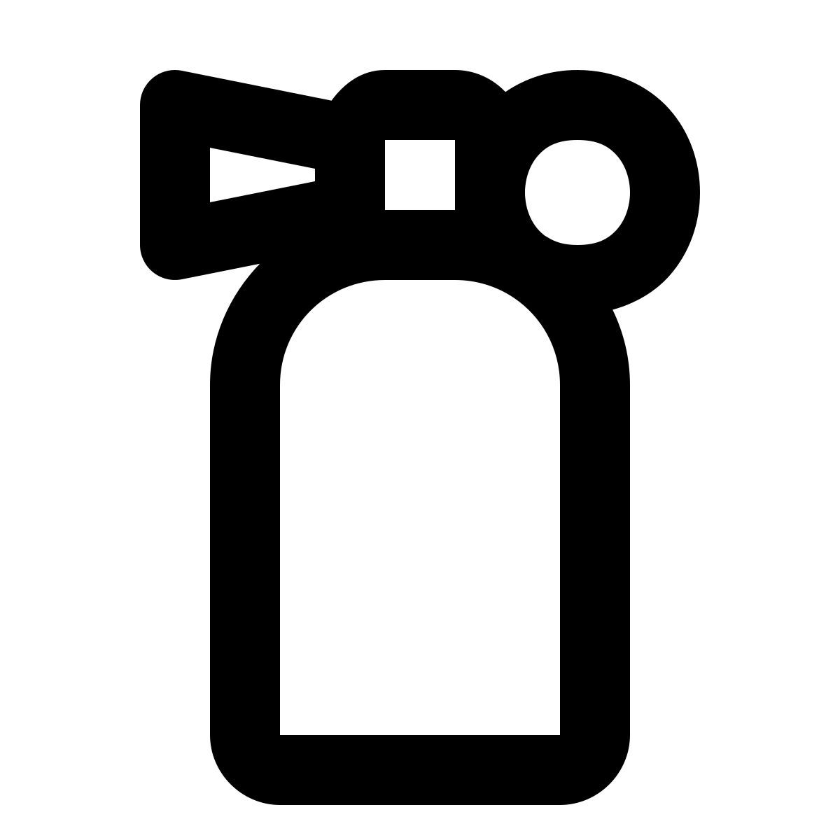 forma regular style tanque de buceo icon