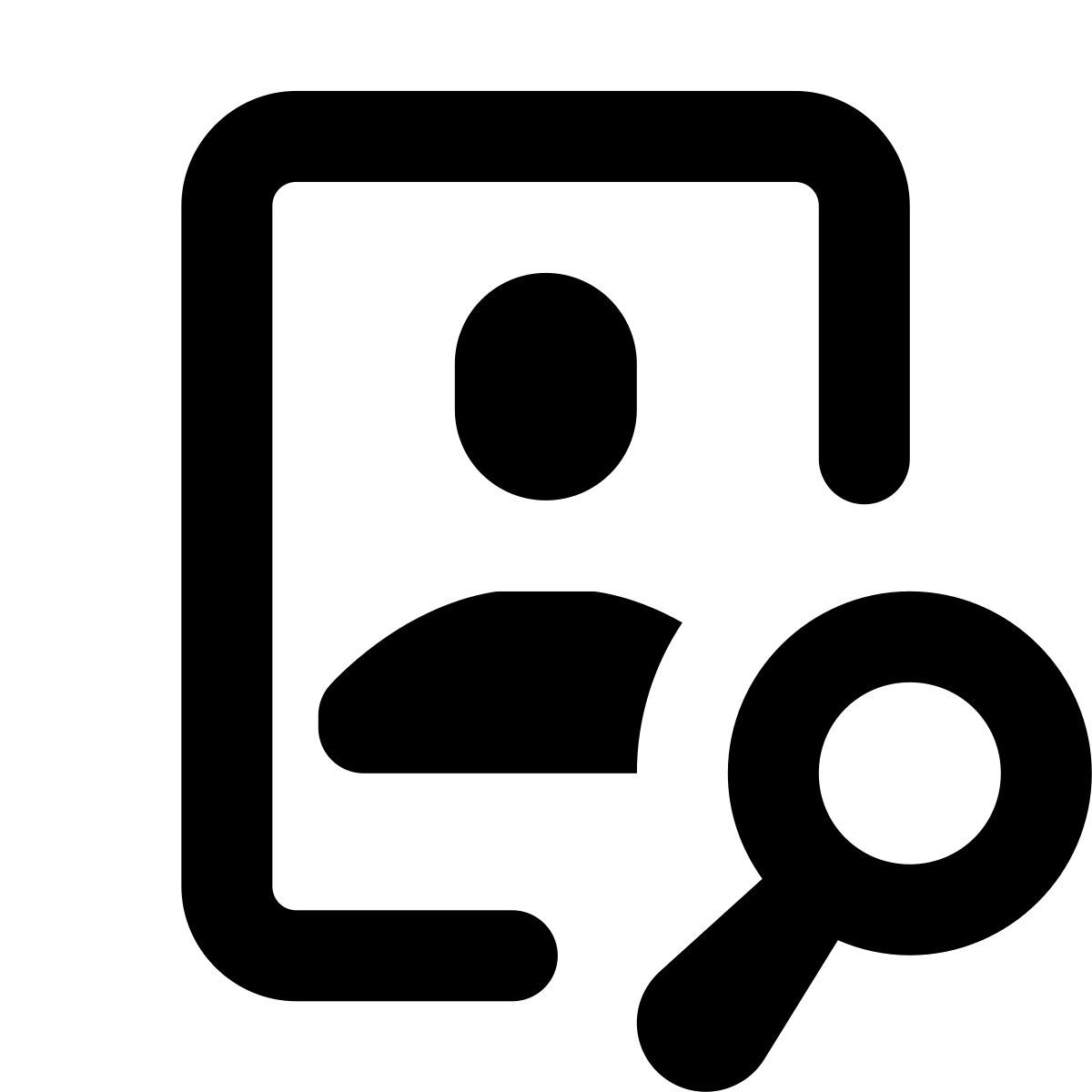 forma regular style account di ricerca icon