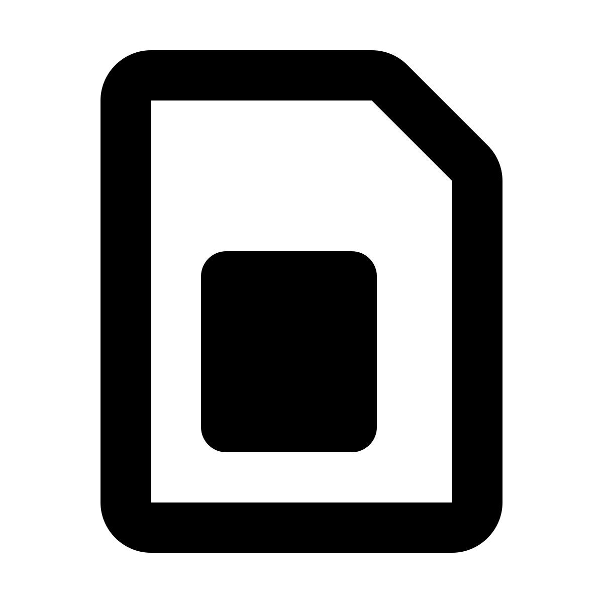 forma regular style scheda sim icon