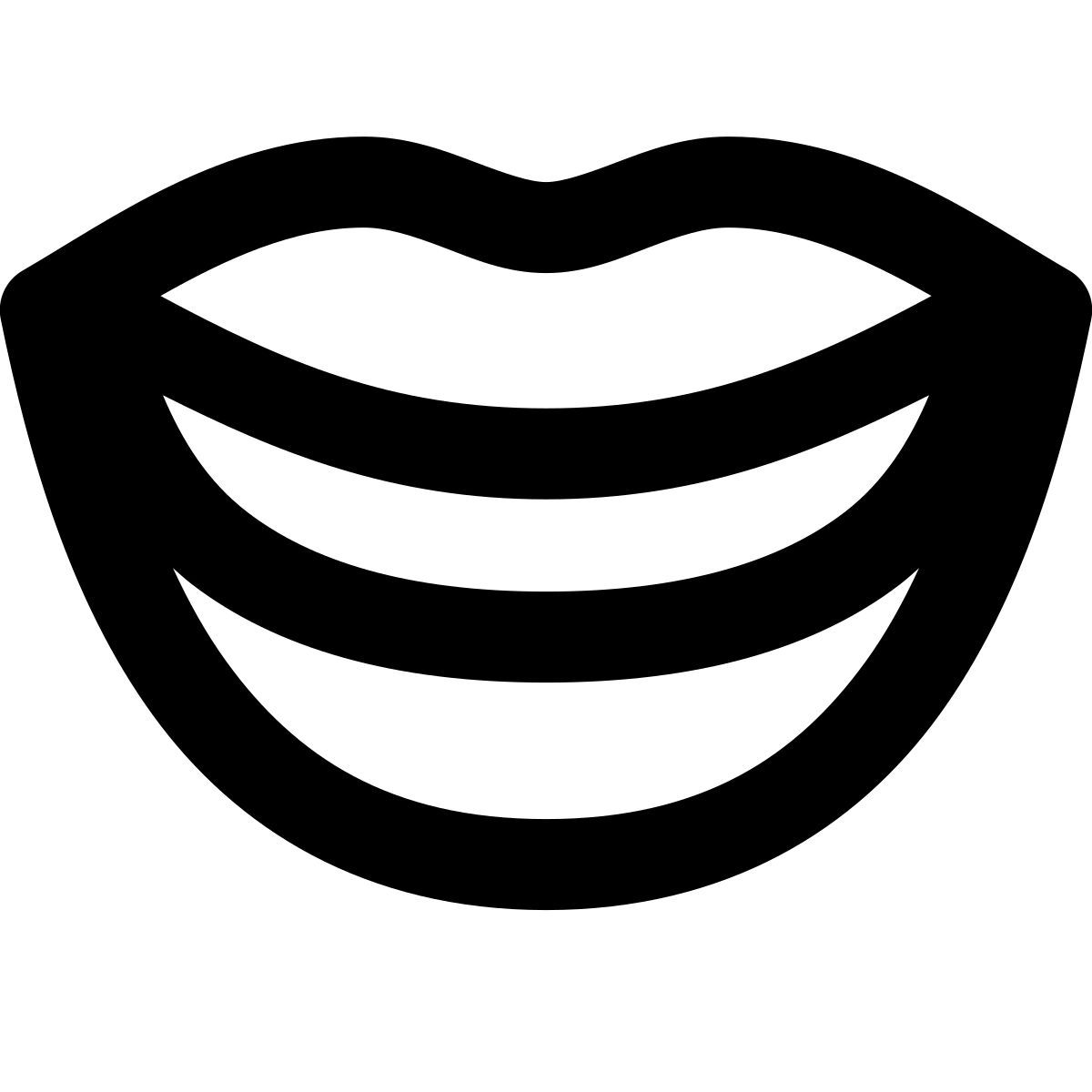 forma regular style 미소 입 icon