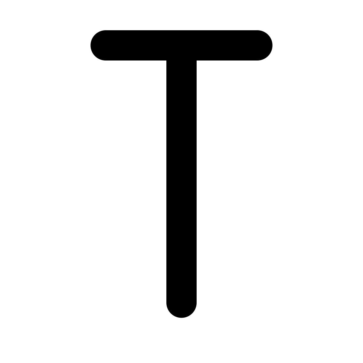 forma regular style t icon