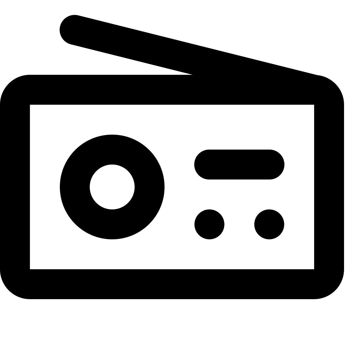 forma regular style radio da tavolo icon