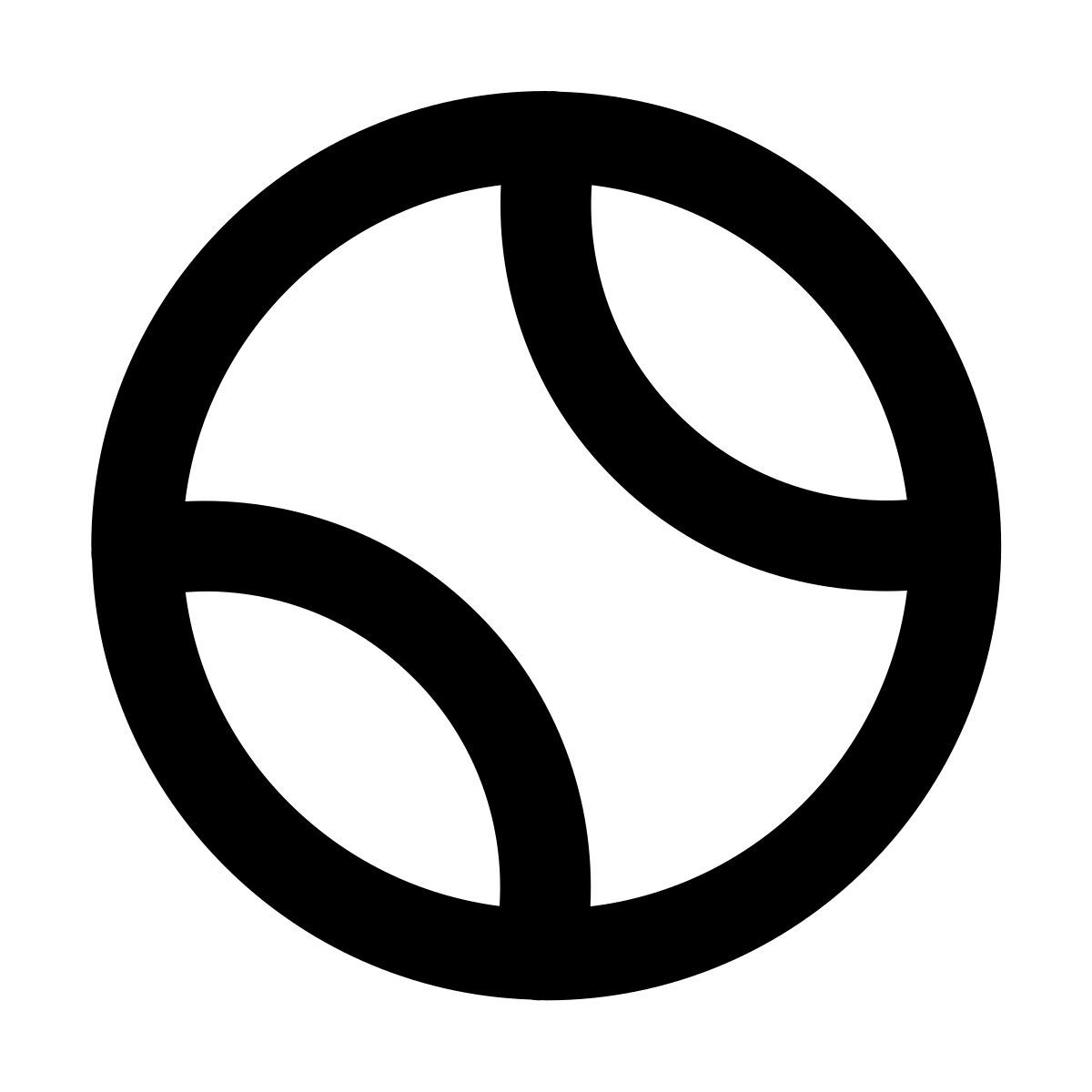 forma regular style 테니스 공 icon