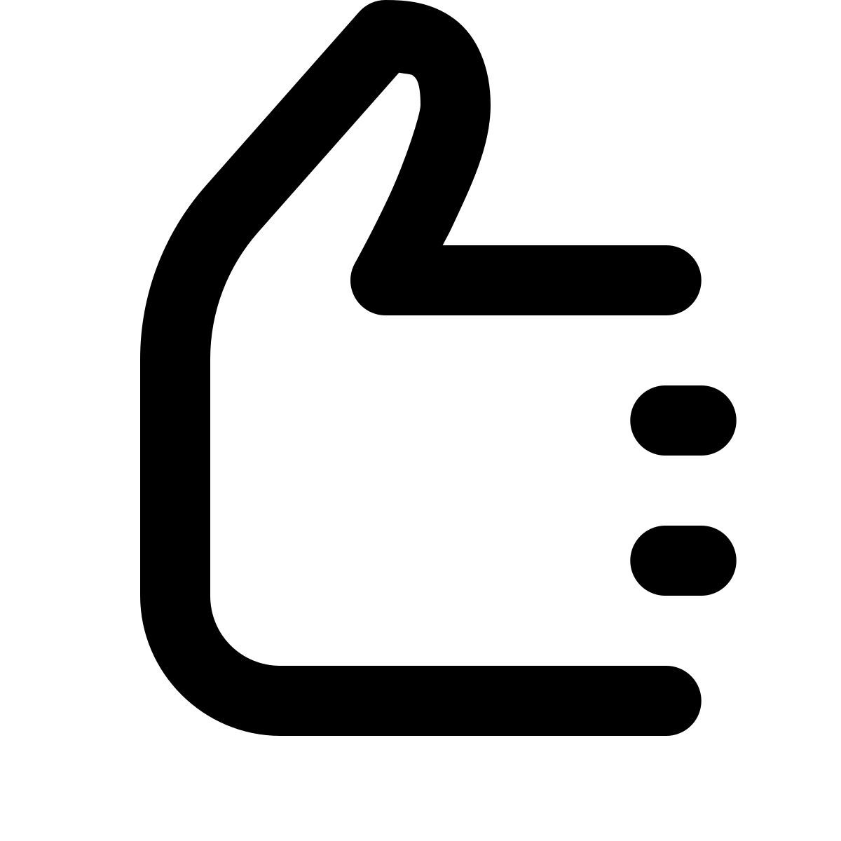 forma regular style pouce en l'air icon