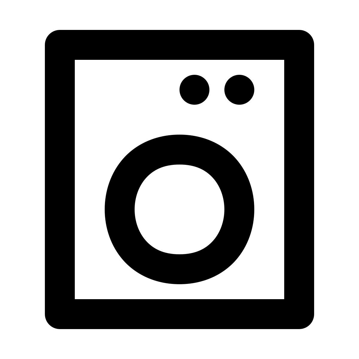 forma regular style lavatrice icon