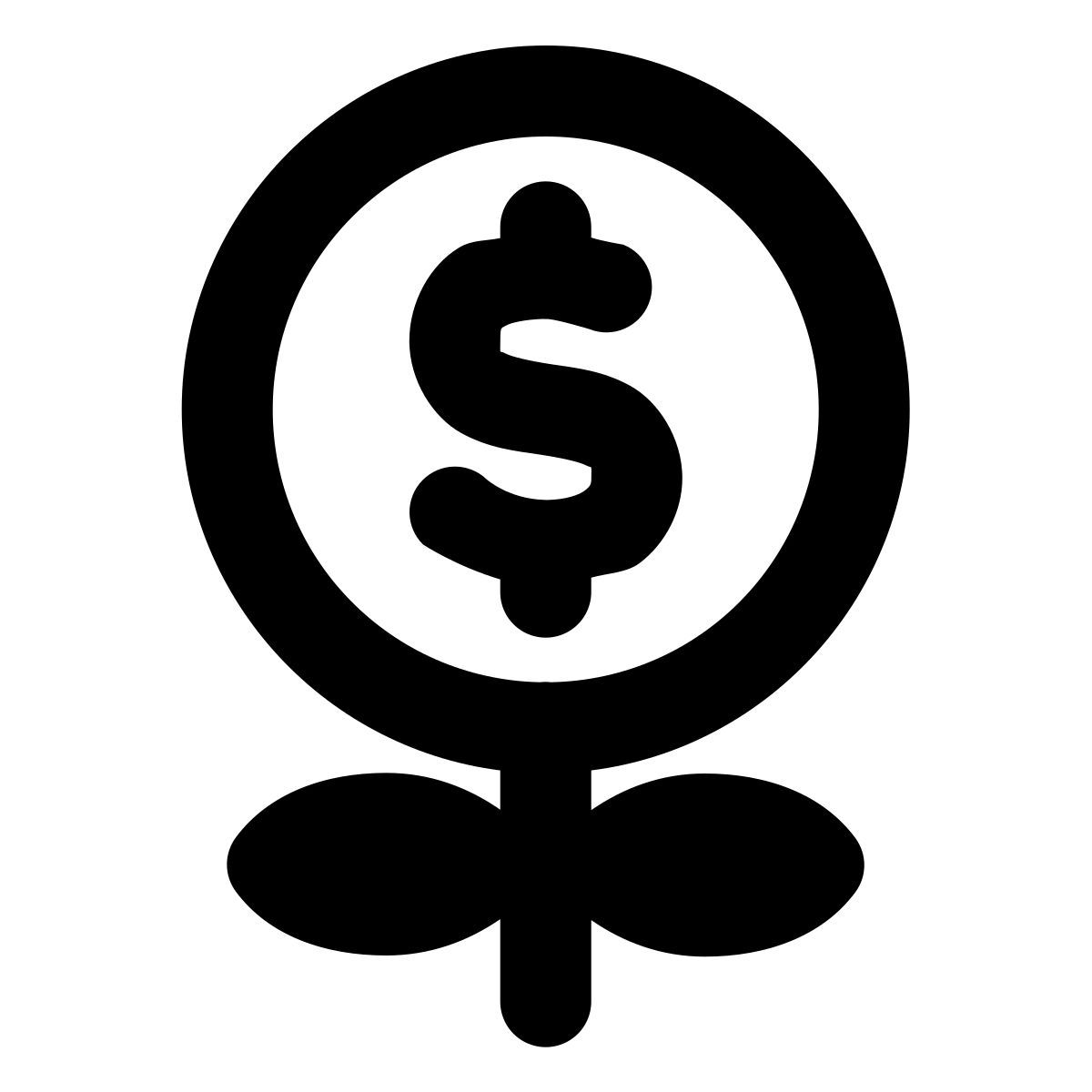 forma regular style schwaches finanzielles wachstum icon