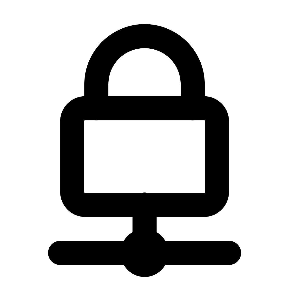 forma regular style 웹 잠금 icon