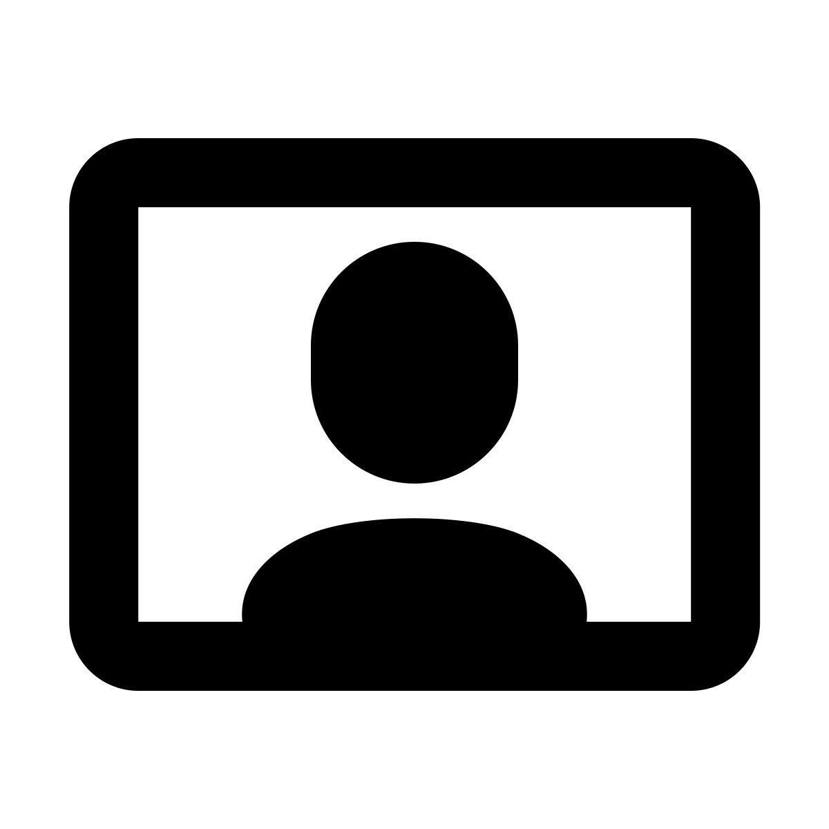 forma regular style webcam mann icon