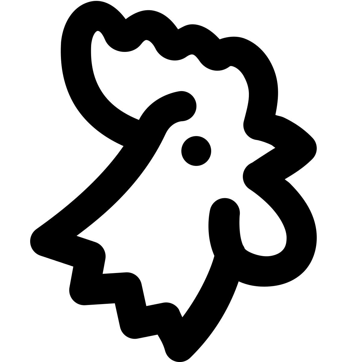 forma regular style anno del gallo icon