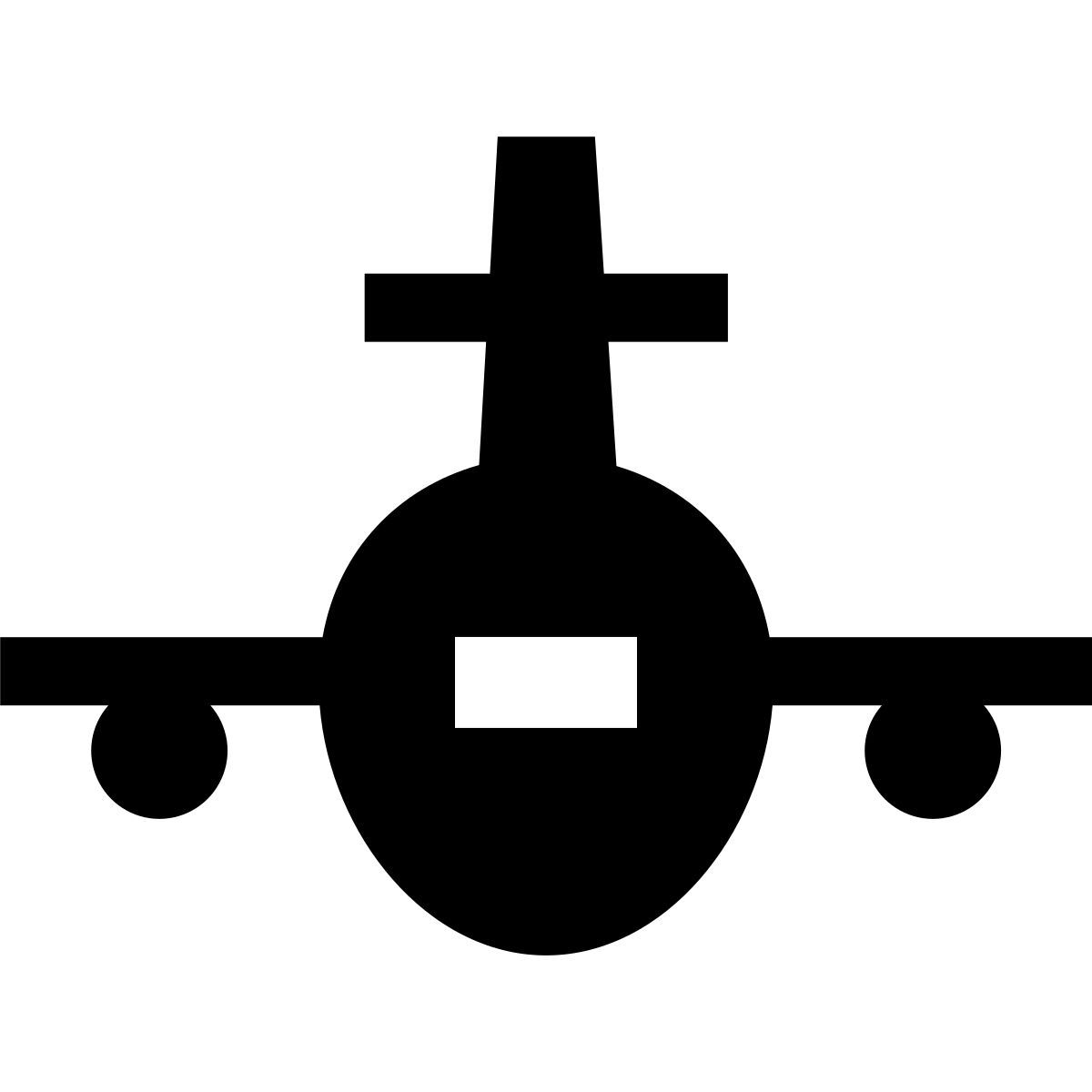 forma thin filled sharp style avion vue de face icon