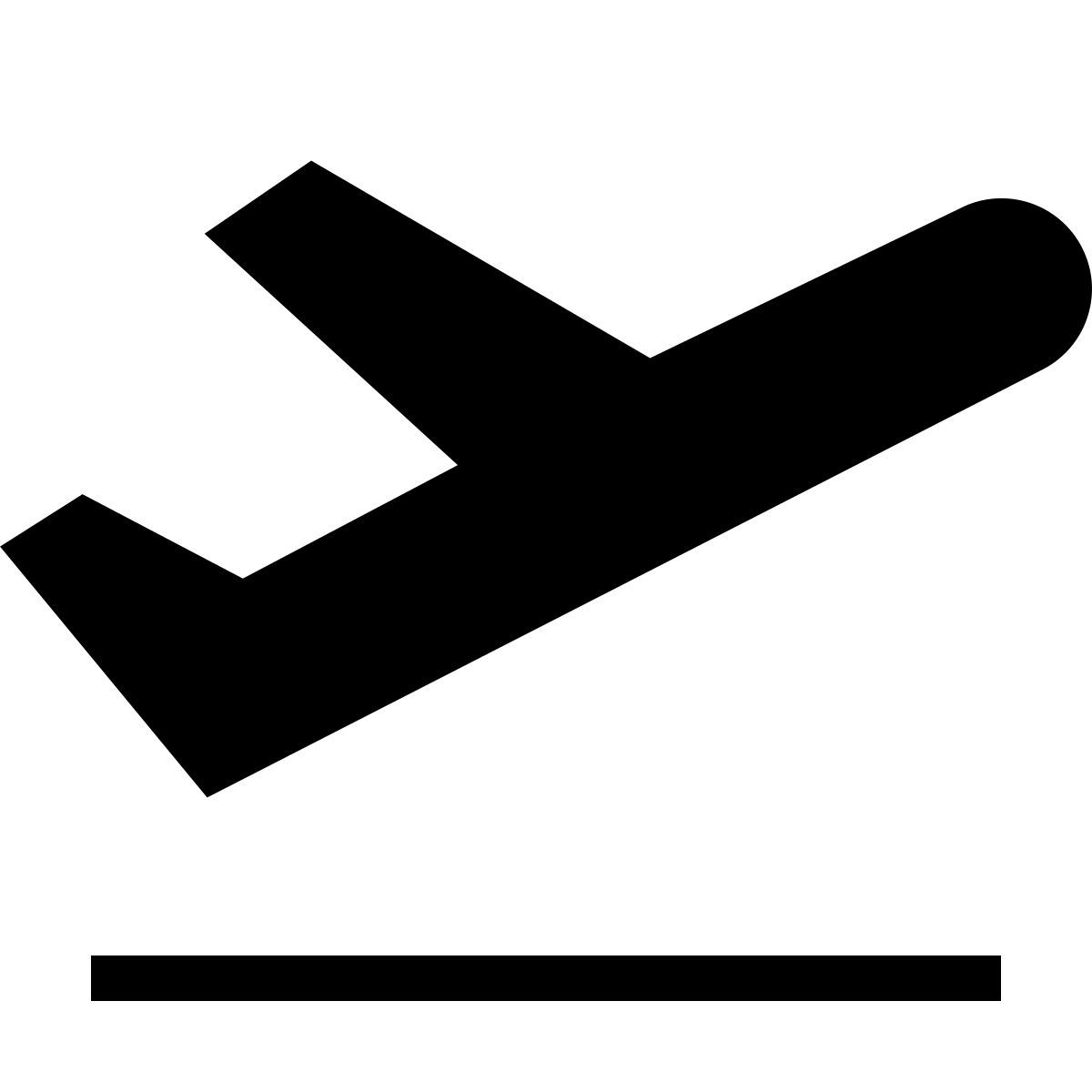 forma thin filled sharp style decollo aereo icon