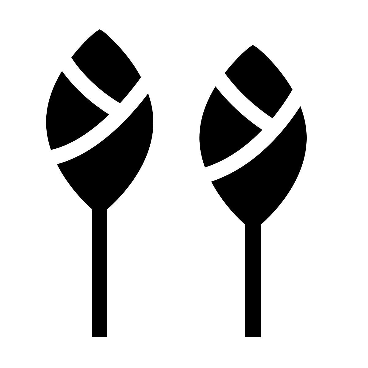forma thin filled sharp style asparagus icon