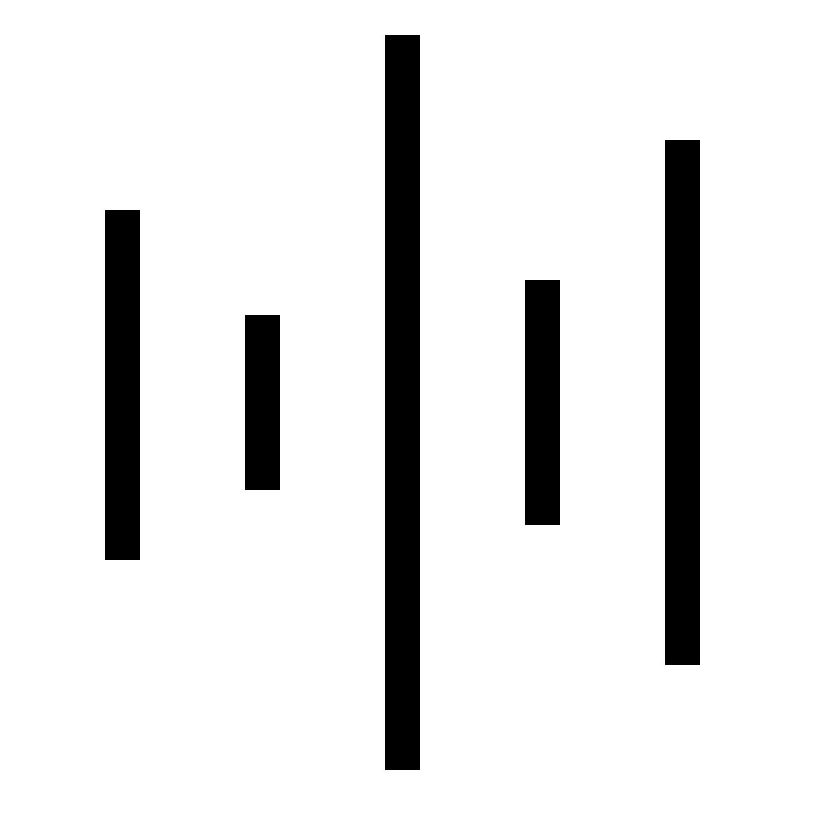 forma thin filled sharp style onda de sonido icon