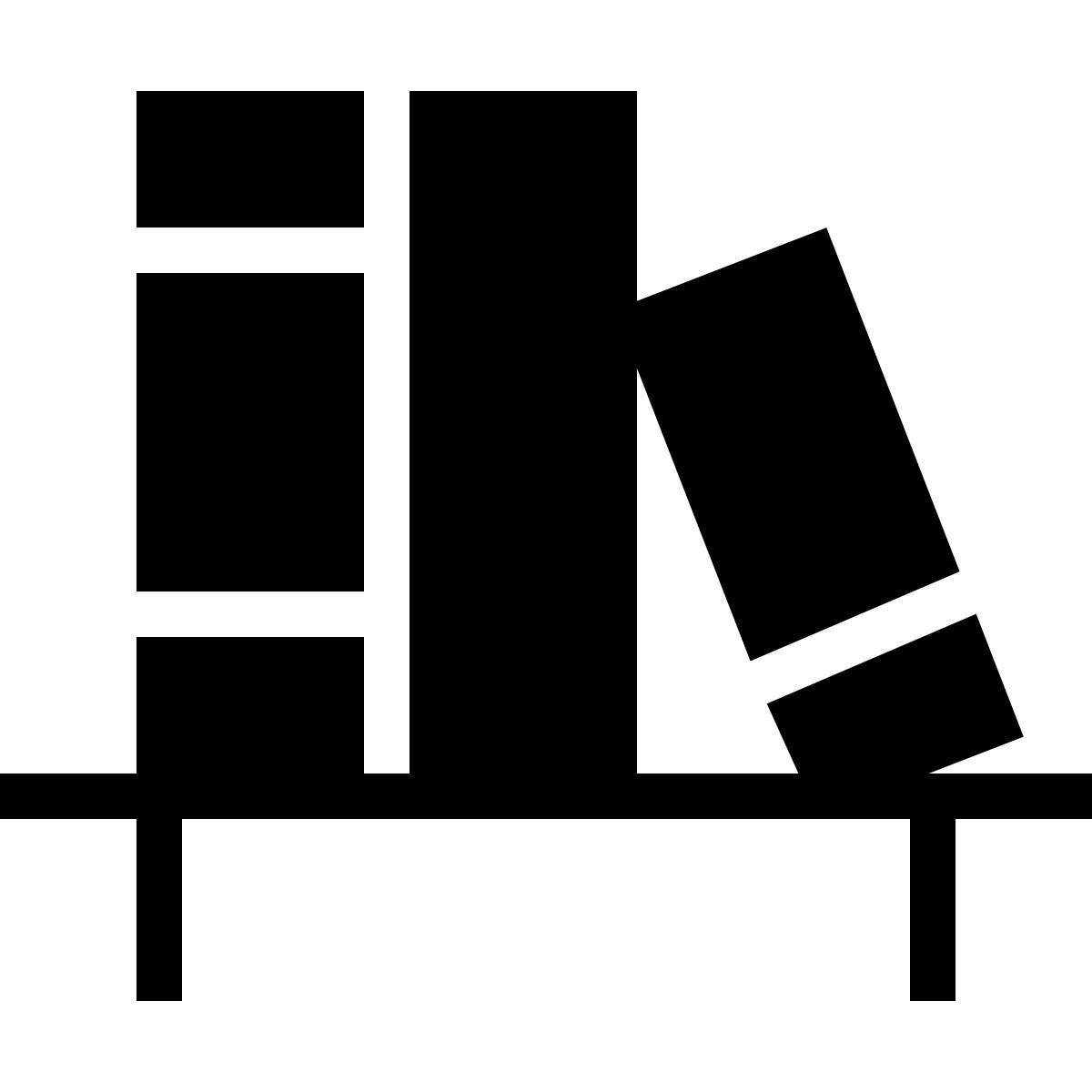 forma thin filled sharp style 책 선반 icon