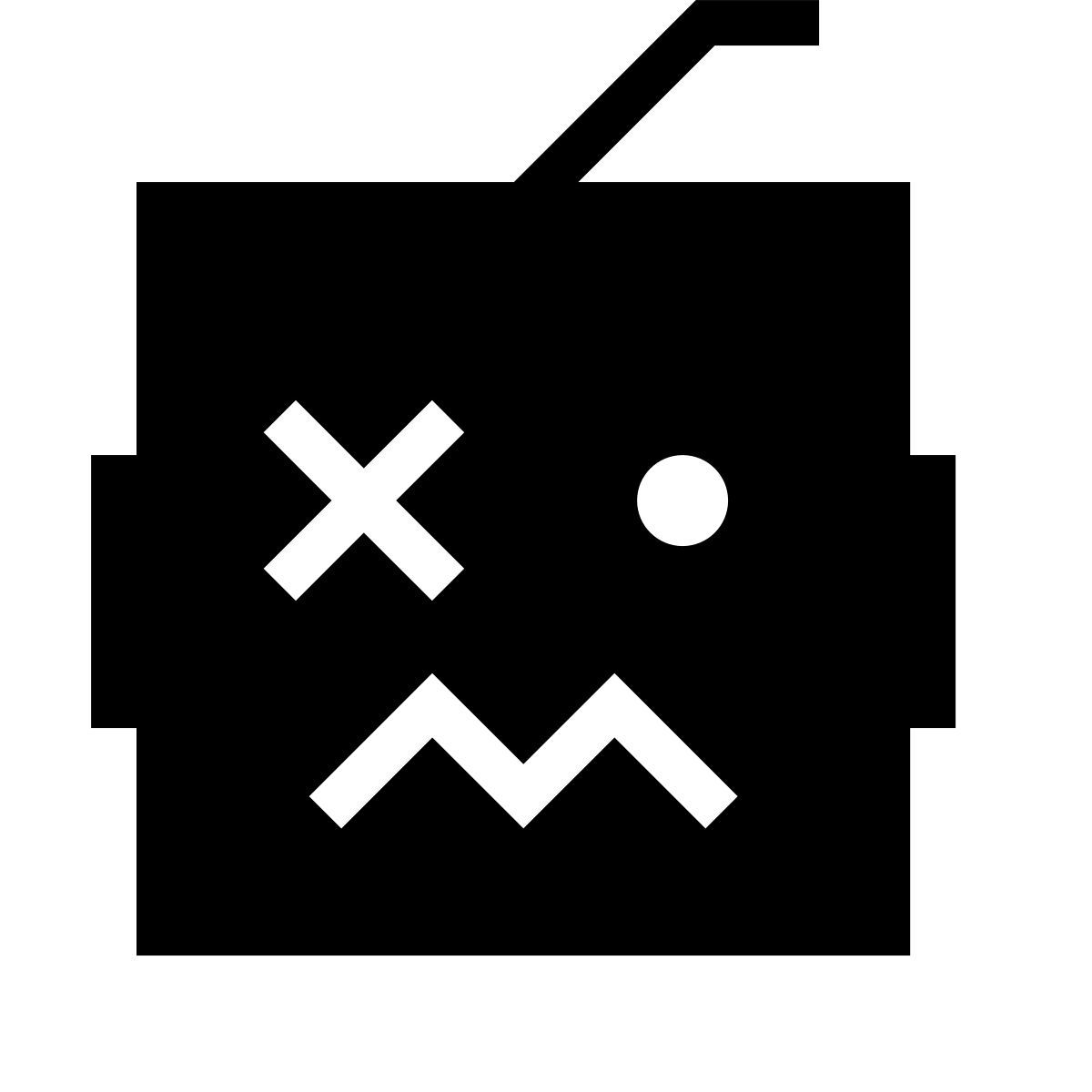 forma thin filled sharp style 坏掉的机器人 icon